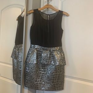 Black and silver dress